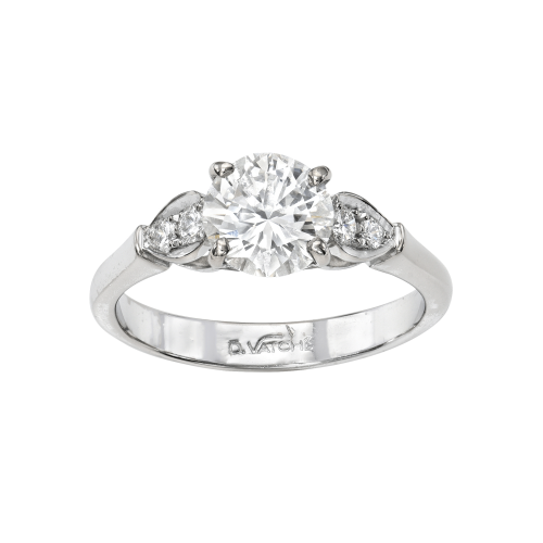 Diamond Engagement Ring 1.40 Carat 14K White Gold